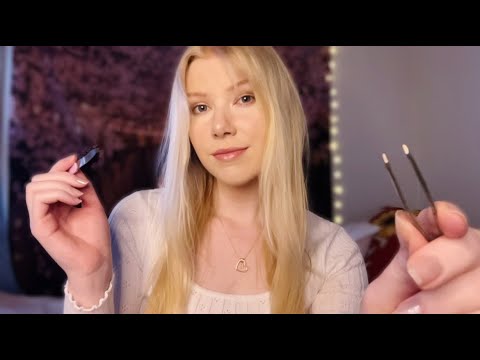 Plucking, Cutting, & Swiping Things Off Your Face |Personal Attention ASMR| Up Close Whispering