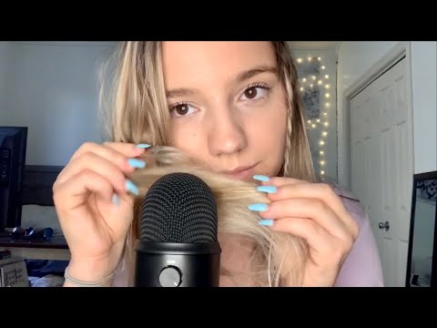 ASMR || Hair brushing and styling sounds and tingles || No talking ||