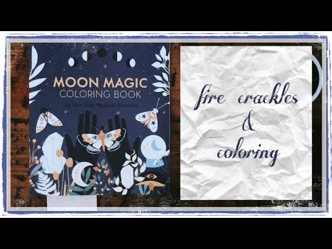 ASMR | COLOR WITH ME II 🎨 (fire crackles, no talking)