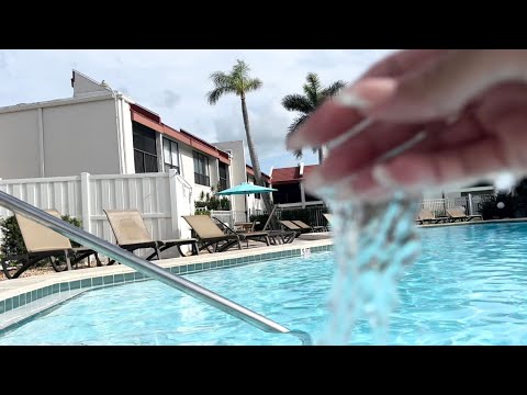ASMR in the Pool with Water Tapping, Water Sounds