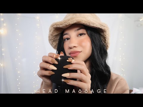 ASMR Head Massage & Affirmations ~Everything will be okay~ Sleep ,Relax, Stress Relief