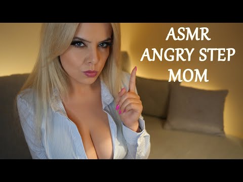 ASMR ROLEPLAY! ANGRY STEP MOM Part 2😮 Brushing & Kisses | 4k