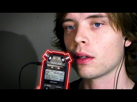 ASMR Sensitive Mouth Sounds & Up Close Whispering TASCAM male