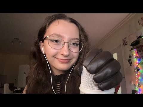 ASMR | Mic rubbing and cupping with leather gloves 🧤