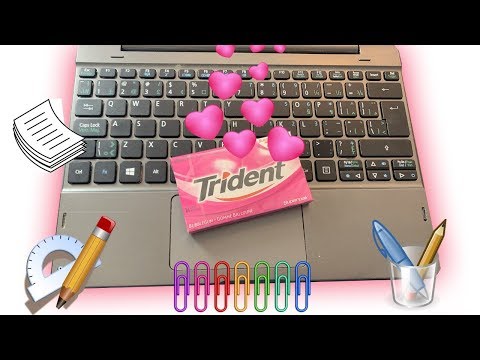 ASMR Typing Keyboard and Gum Chewing No Talking
