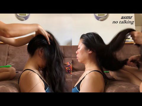 ASMR $1 Head Massager .. ToNs Of TiNgLeS!! 🤤 Gentle Scalp Massage + Hair Brushing (No Talking)