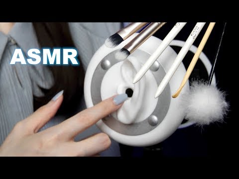 [ASMR] FAST! Eardrum Poking, Tapping/Fast Ear Cleaning/鼓膜に素早い衝撃を与える/超高速耳かき No Talking