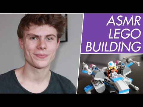 ASMR -  Building a LEGO Microfighter! - Visual Triggers with Male Whispering