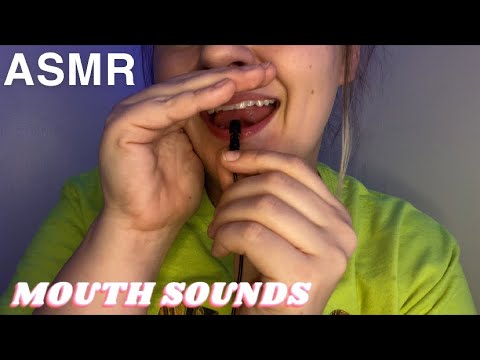 ASMR • cupped mouth sounds, kisses, tongue swirls [no talking] 🖤✨