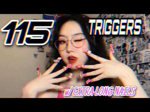 ASMR 115 Triggers in 2 MINUTES 💅🏻🤩fast & aggressive for ADHD & ppl without headphones