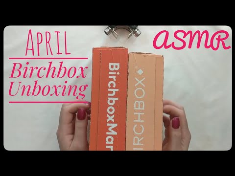 April Birchbox Unboxing ASMR (Cardboard, Lids, Tapping)