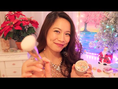 ASMR Doing Your Holiday Party Makeup (Part 2) *Soft Spoken*