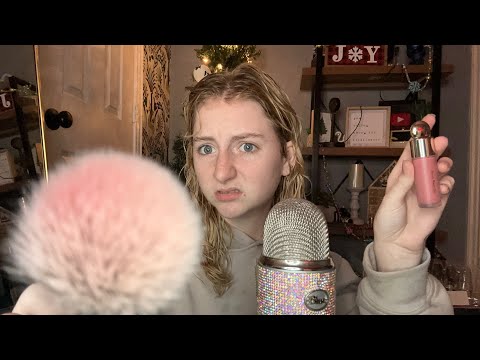 ASMR/ doing your makeup for the hunger games!!