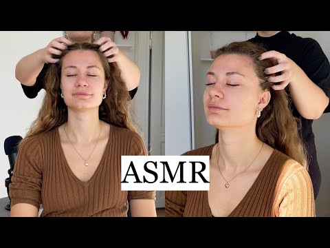 ASMR VERY SOOTHING HAIR PLAY SESSION W. FRIEND 🤍 (NO TALKING)