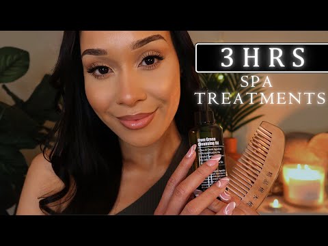 ASMR Heavenly Spa Roleplays | 3+ HOURS Of Calming Treatments For Relaxation & Sleep