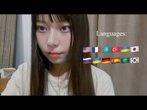 asmr - 10+ languages trying to speak / my audience language