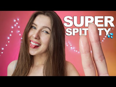 ASMR | Super Spitty, SPIT PAINTING YOU | fast & aggressive hand movements & mouth sounds - Part 2