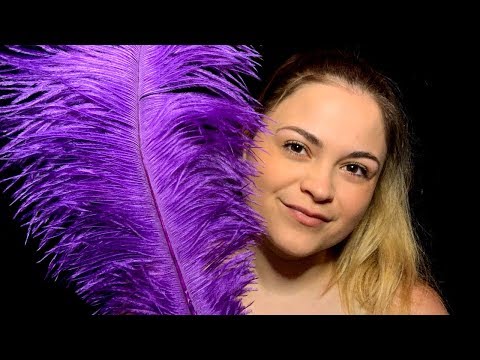 ASMR Feather Brushing, Personal Attention (Whisper)