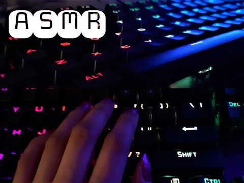 ASMR: Slow to Fast Keyboard Scratching/Typing (No Talking & Low Light)