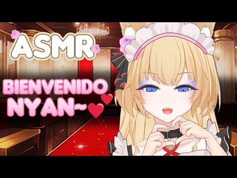 Bienvenido al Maid Cafe Nyan~💗 Roleplay ASMR Novia, Susurros suaves con Vtuber [ESPAÑOL]