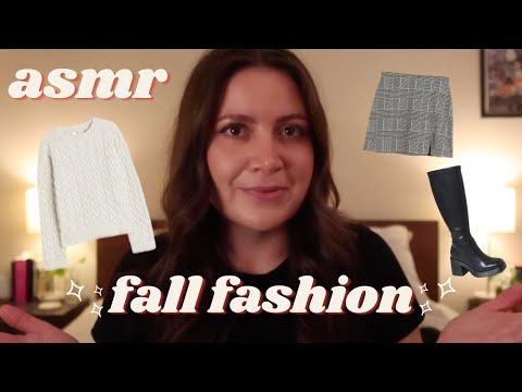 ASMR Fall Fashion Haul 🍂🌙 Soft-Spoken 🌙  Fabric Sounds, Gentle Tapping, and Crinkles