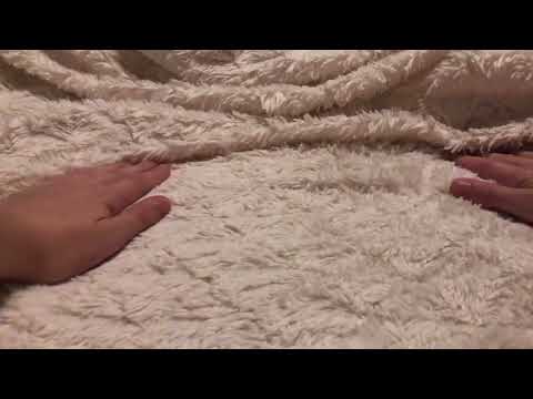 ASMR fabric scratching | whispering | simple | faint background noise