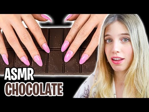 ASMR WITH CHOCOLATE 🍫 Tapping with long nails