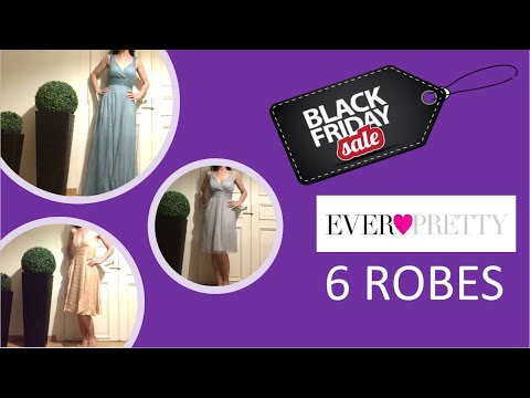 {ASMR} Ever-Pretty Black Friday sale Dress Haul