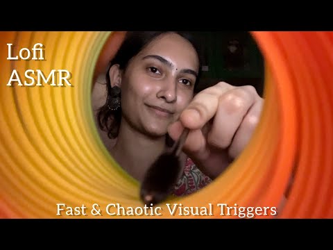 LOFI FAST & CHAOTIC ASMR (Visual Triggers, Scratching, Camera Tapping etc)