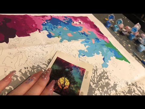 ASMR! Paint With Me! Paint By Numbers!🎨