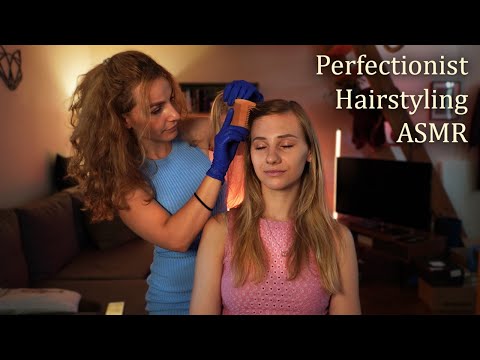ASMR Perfectionist HAIR FIXING, Finishing Touches & HAIRSTYLING, Hairline | Real Person ASMR