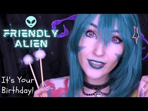 ASMR - FRIENDLY ALIEN ~ Spending Your Birthday with Fay! | Ear Cleaning, Personal Attention ~