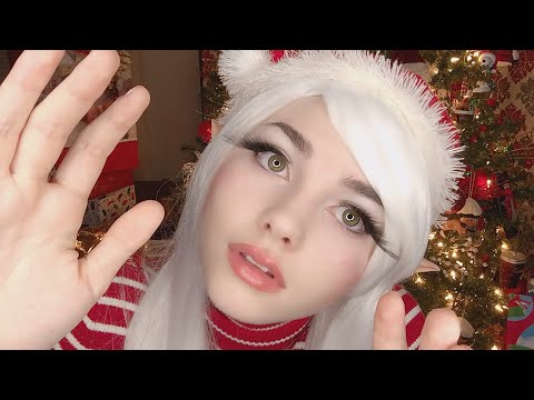 ASMR Hand Movements + Relaxing Whispering 🎄