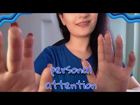 ASMR PERSONAL ATTENTION ~tapping&scratching your face💙
