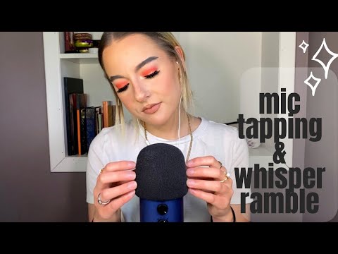 ASMR | mic tapping & whisper ramble