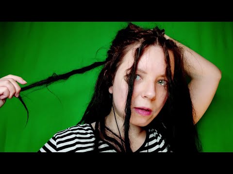 ASMR Hair sounds - Dreadlock Journey update (one week) - microphones on hands