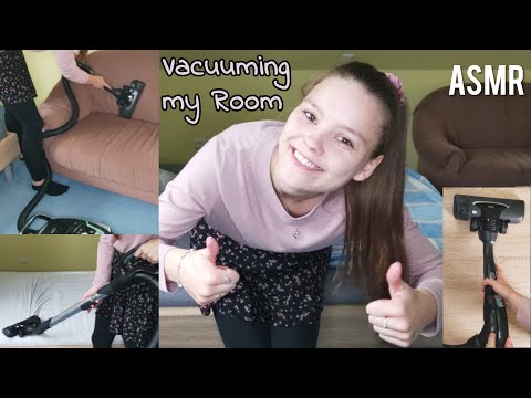 ASMR Vacuum Cleaner Sounds (Vacuum my Room with Me)