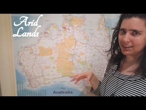 🌏 ASMR Australian Map Video 🌏(Arid Lands)