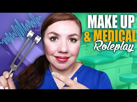 ASMR Relaxing Makeup and Medical Roleplay for Personal Attention
