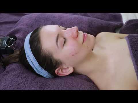 asmr Tascam DR-40 relaxing facial, oil facial, scalp massage, no talking