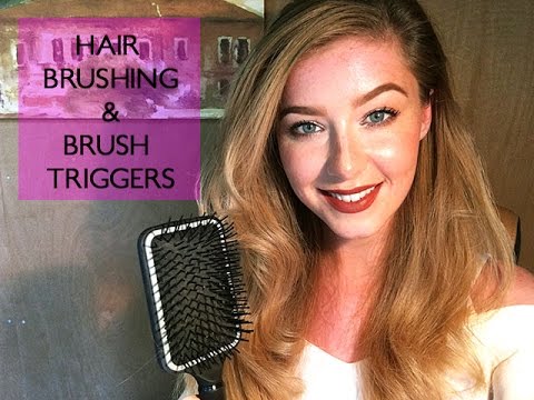 ASMR Very Relaxing Hair Brushing Long Hair & Brush Tapping | MIC ON BRUSH!