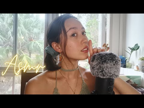 ASMR 🌧️ | Clicky whispers, hand movements, mouth sounds during a STORM 🌧️