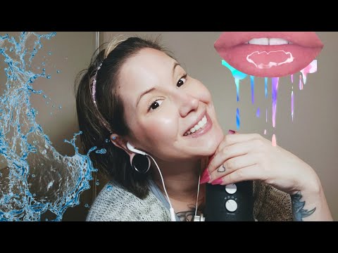 ASMR Wet intense mouth sounds & hand movents