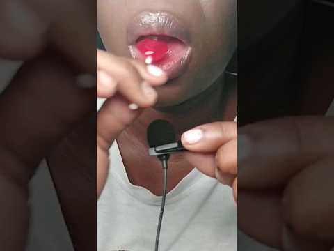 ASMR sonidos de boca 👄 con una  paleta de  labios rojos 💋|MOUTH SOUNDS #asmr #parati