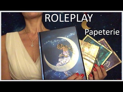 ASMR * ROLEPLAY  papeterie * tapping whispering