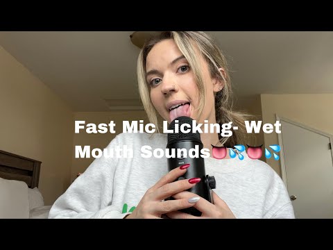ASMR| Wet Fast & Aggressive Eating My Blue Yeti Mic| Mic Licklng/ Finger Licklng