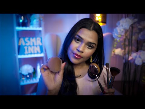 ASMR Doing Your Makeup 💖 [Tingles with Whispering Personal Attention, Brushing & Tapping]
