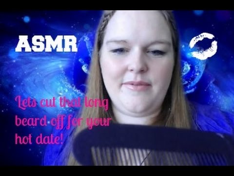 ASMR Barber Role play With Shaving cream,Scissors,Battery Razor! Ear to Ear Sounds.