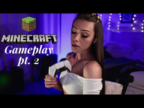Minecraft Gameplay Part 2 | ASMR Whispering | Ear to Ear