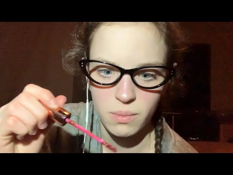 ASMR doing your makeup in class while the teachers watching